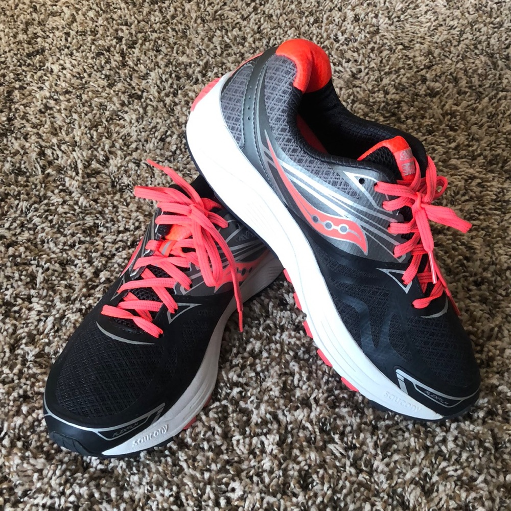 Saucony Women’s Ride Sneakers in Coral